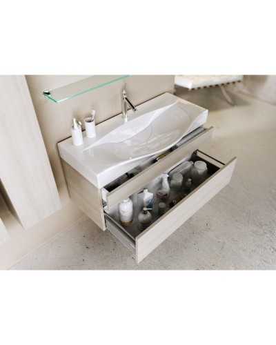 Тумба под раковину Aqwella 5 Stars Бергамо 80 Ber.01.08/A подвесная Акация