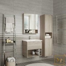 Дунай - 60 Тумба подвесная с 1 ящиком и нишей (цвет Дуб белый)