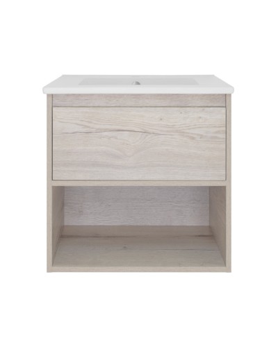 Дунай - 60 Тумба подвесная с 1 ящиком и нишей (цвет Дуб белый)