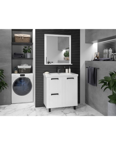 Спарта - 65 Тумба напольная 2 дв. белая