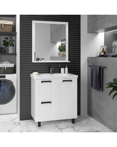 Спарта - 65 Тумба напольная 2 дв. белая