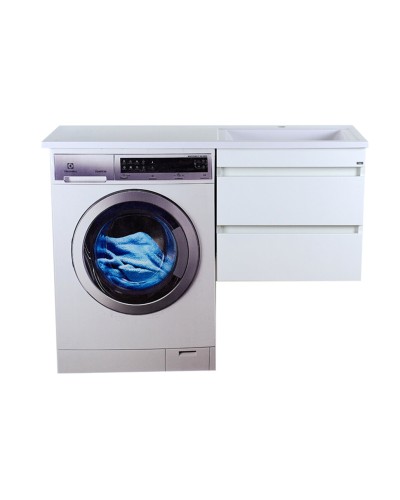 Фостер - 55 Тумба подвесная с 2 ящ. под стиральную машину, белая О