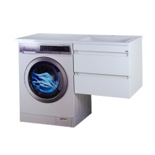 Фостер - 55 Тумба подвесная с 2 ящ. под стиральную машину, белая О