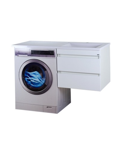 Фостер - 55 Тумба подвесная с 2 ящ. под стиральную машину, белая О