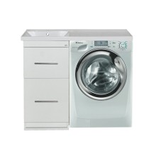 Мексика - 50 Тумба под стиральную машину белая эмаль