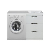 Куба - 50 Тумба 3 ящ. под стиральную машину белая эмаль