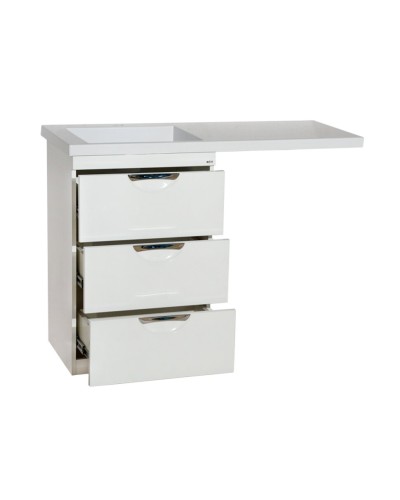 Куба - 50 Тумба 3 ящ. под стиральную машину белая эмаль