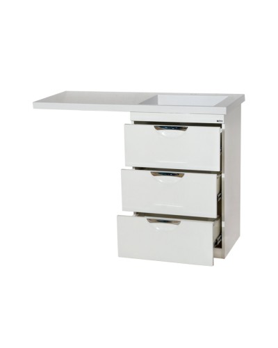 Куба - 50 Тумба 3 ящ. под стиральную машину белая эмаль