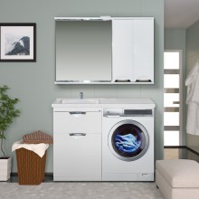 Куба - 60 Тумба 1 ящ. под стиральную машину белая эмаль / Б/К