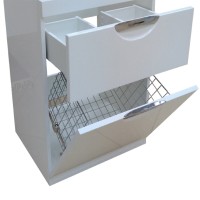 Куба - 60 Тумба 1 ящ. под стиральную машину белая эмаль / Б/К