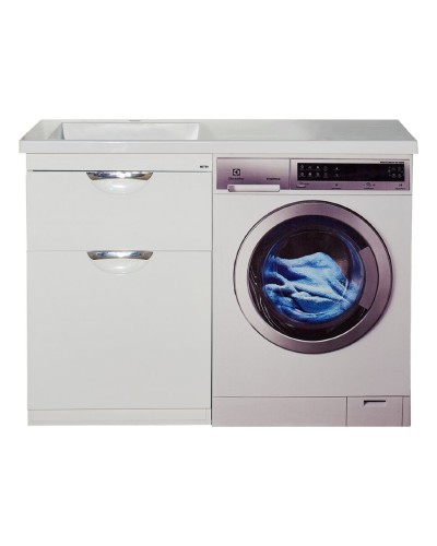 Куба - 60 Тумба 1 ящ. под стиральную машину белая эмаль / Б/К