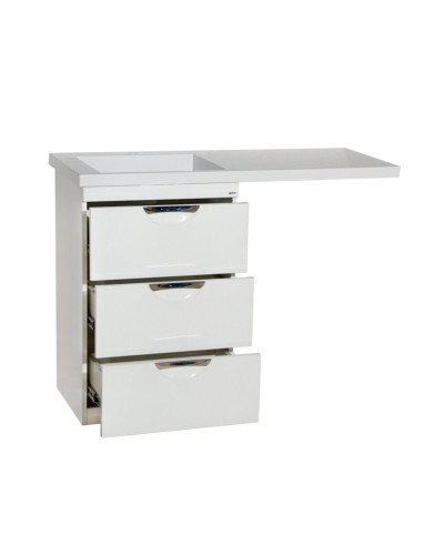 Куба - 60 Тумба 3 ящ. под стиральную машину белая эмаль