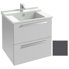 Тумба серый антрацит 2 ящика 57 см Jacob Delafon Struktura EB1276-N14