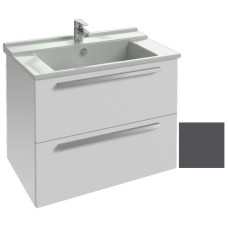 Тумба серый антрацит 2 ящика 77 см Jacob Delafon Struktura EB1277-N14