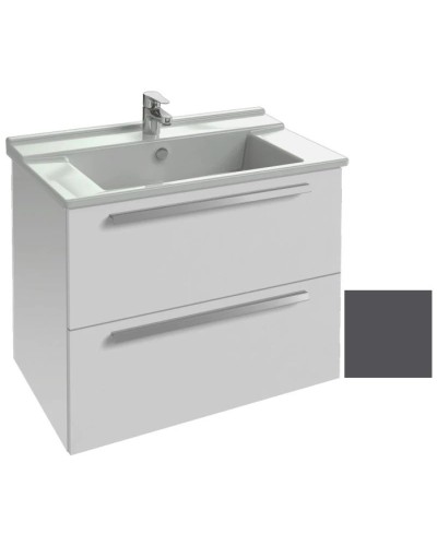 Тумба серый антрацит 2 ящика 77 см Jacob Delafon Struktura EB1277-N14