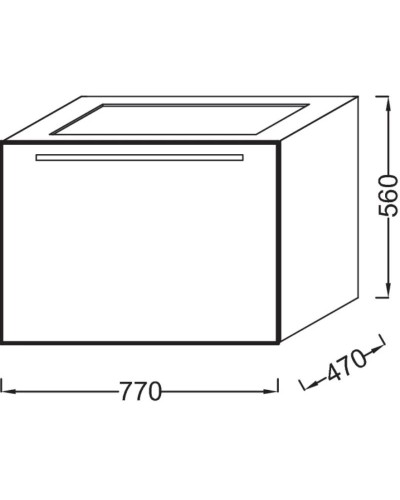 Тумба розовое дерево 77 см Jacob Delafon Struktura EB1285-E13