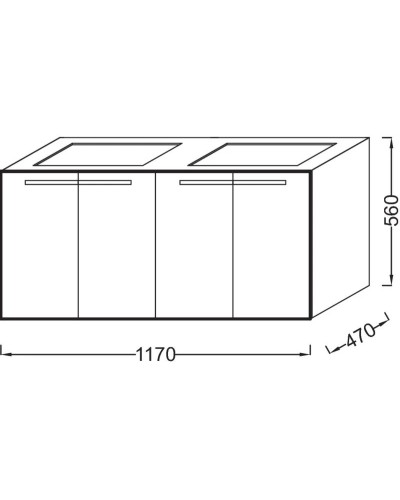 Тумба белый 117 см Jacob Delafon Struktura EB1283-N18
