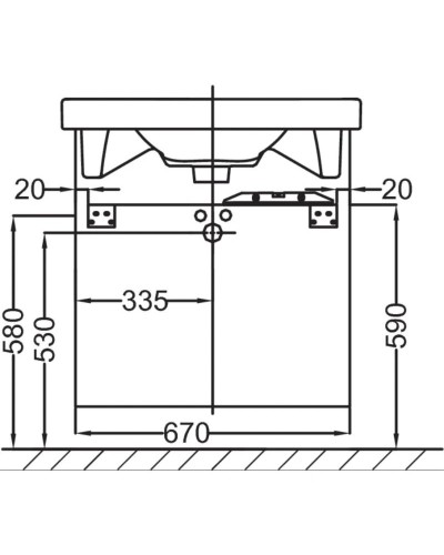 Тумба белый 67 см Jacob Delafon Odeon Up EB992-N18