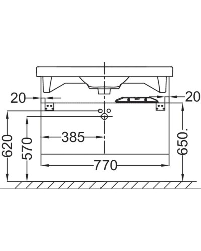 Тумба квебекский дуб 77 см Jacob Delafon Odeon Up EB895-E10