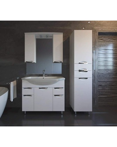 Тумба под раковину АСБ-мебель Мессина 100 9622 Белая