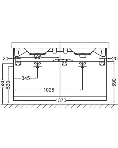Тумба белый 137 см Jacob Delafon Odeon Up EB996-N18