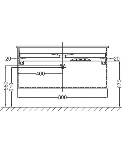 Тумба ореховое дерево 80 см Jacob Delafon Vox EB2078-R1-E16