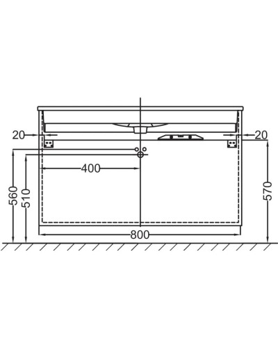 Тумба белый глянец 80 см Jacob Delafon Vox EB2098-R1-G1C