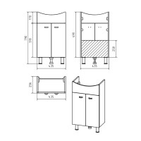 Уют - 45 Тумба прямая