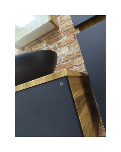 Ива - 80 Тумба подвесная Графит пленка 1 ящ