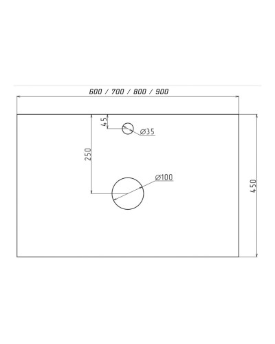 Ива - 80 Тумба подвесная Графит пленка 1 ящ