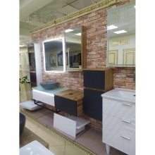 Ива - 70 Тумба подвесная Графит пленка 1 ящ