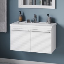 CATANIA - 80 Тумба подвесная белая (эмаль)