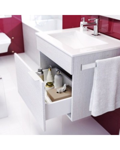 Тумба под раковину Aqwella Бриг 75 Br.01.07/1/W подвесная Белая