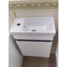 Ронда - 40 Тумба подвесная прямая (бок. ДСП Чикаго, фас.белая эмаль)