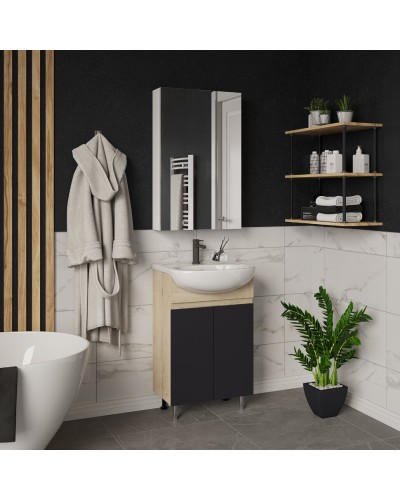 Поло - 50 Тумба напольная прямая комбинир.