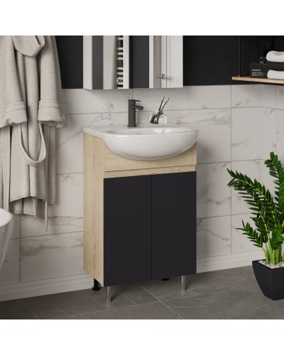 Поло - 50 Тумба напольная прямая комбинир.