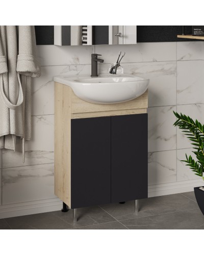 Поло - 50 Тумба напольная прямая комбинир.