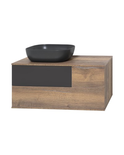 Коломбо -100 Тумба подвесная 2 ящ. с отталк. лев. ДСП (Дуб Галифакс)