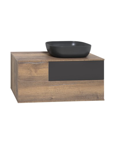 Коломбо -100 Тумба подвесная 2 ящ. с отталк. прав. ДСП (Дуб Галифакс)