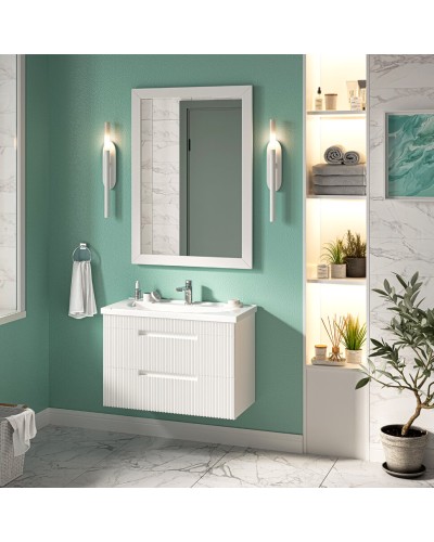 ARIANA - 60 Тумба подвесная с 2 ящ. белая (эмаль)