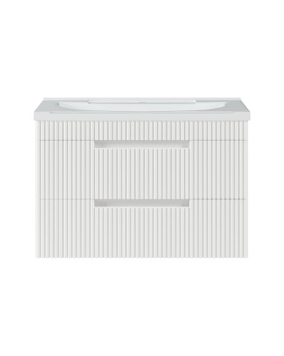 ARIANA - 80 Тумба подвесная с 2 ящ. белая (эмаль)