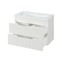 ARIANA - 80 Тумба подвесная с 2 ящ. белая (эмаль)