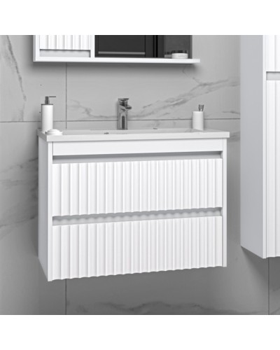 BALATON - 90 Тумба подвесная с 2 ящ., белый