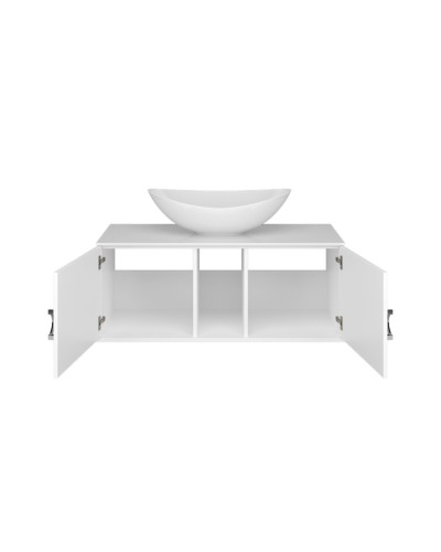 STEFFANY -105 Тумба подвесная 2 дв. с хром вставкамии