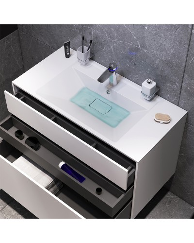 Тумба под раковину AM.PM Inspire V2.0 120 M50AFHX1203EGM подвесная Серая матовая