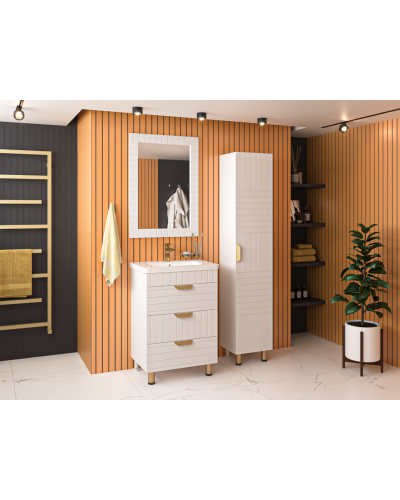 GLOSTER - 60 Тумба с 3 ящ. напольная, белый