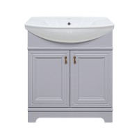 Лувр - 75 Тумба напольная, серая О