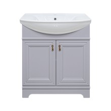 Лувр - 75 Тумба напольная, серая О