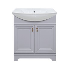 Лувр - 75 Тумба напольная, серая О