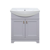 Лувр - 75 Тумба напольная, серая О